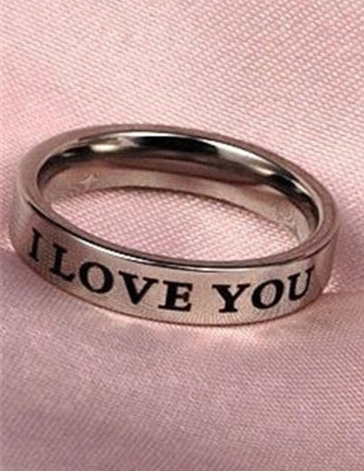 Titanium Steel Couple Simple Niche Couple Couple Ring