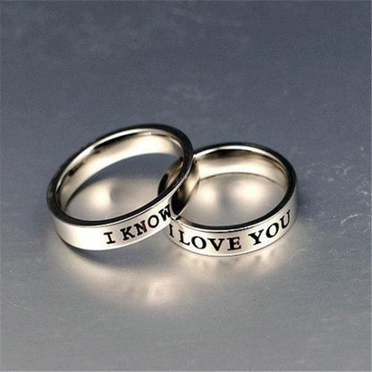 Titanium Steel Couple Simple Niche Couple Couple Ring