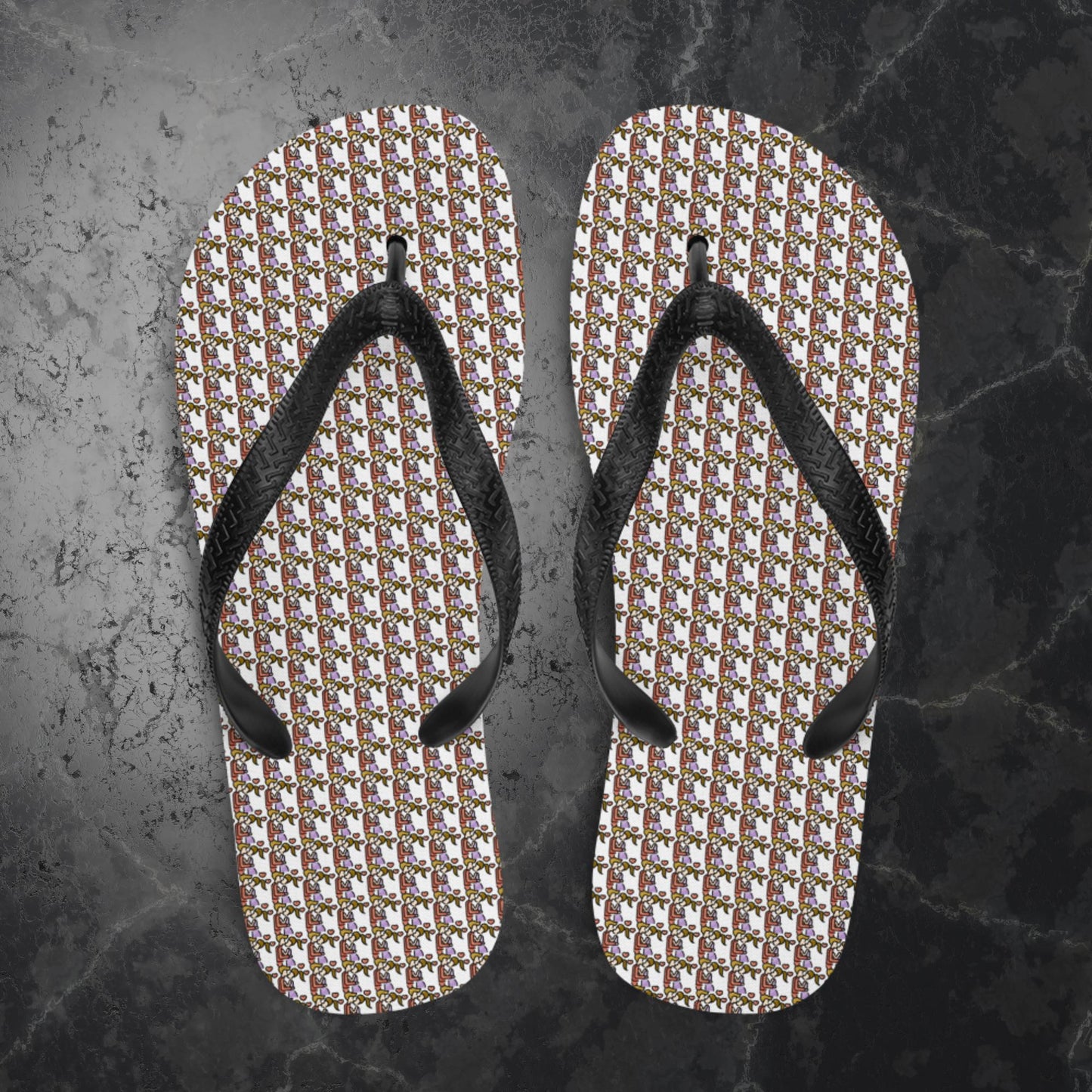 Attraence™ White Flip Flops